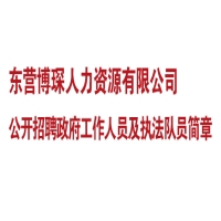 东营博琛人力资源有限公司公开招聘政府工作人员及执法队员简章