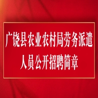 广饶县农业农村局劳务派遣人员公开招聘简章