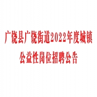 广饶县广饶街道2022年度城镇公益性岗位招聘公告