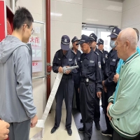 博琛保安公司圆满完成中医院消防安全检查